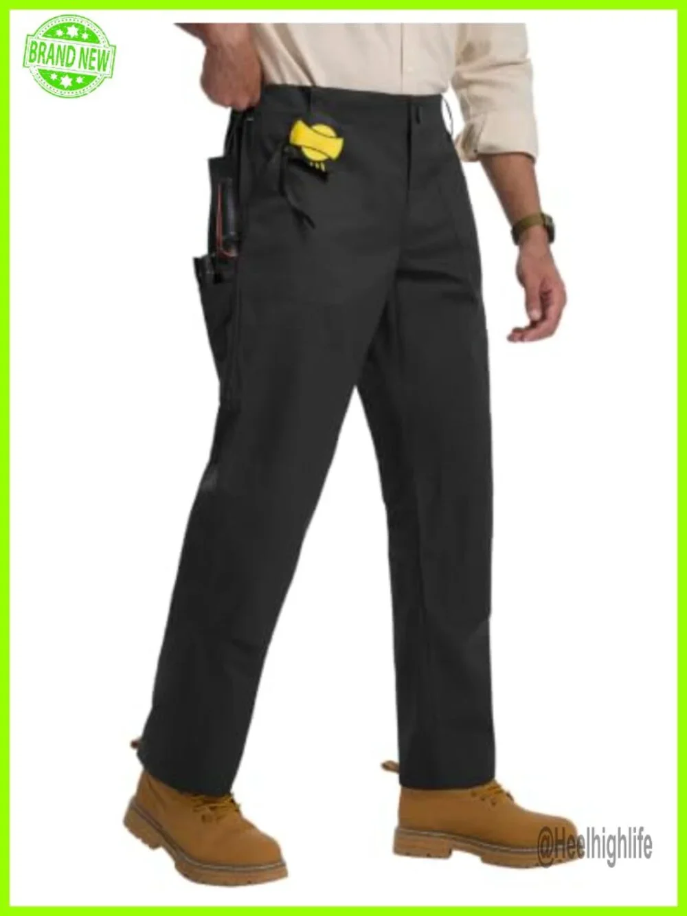 Men's Ripstop Carpenter Cargo Pants Stretch Utility Workwear with Pockets